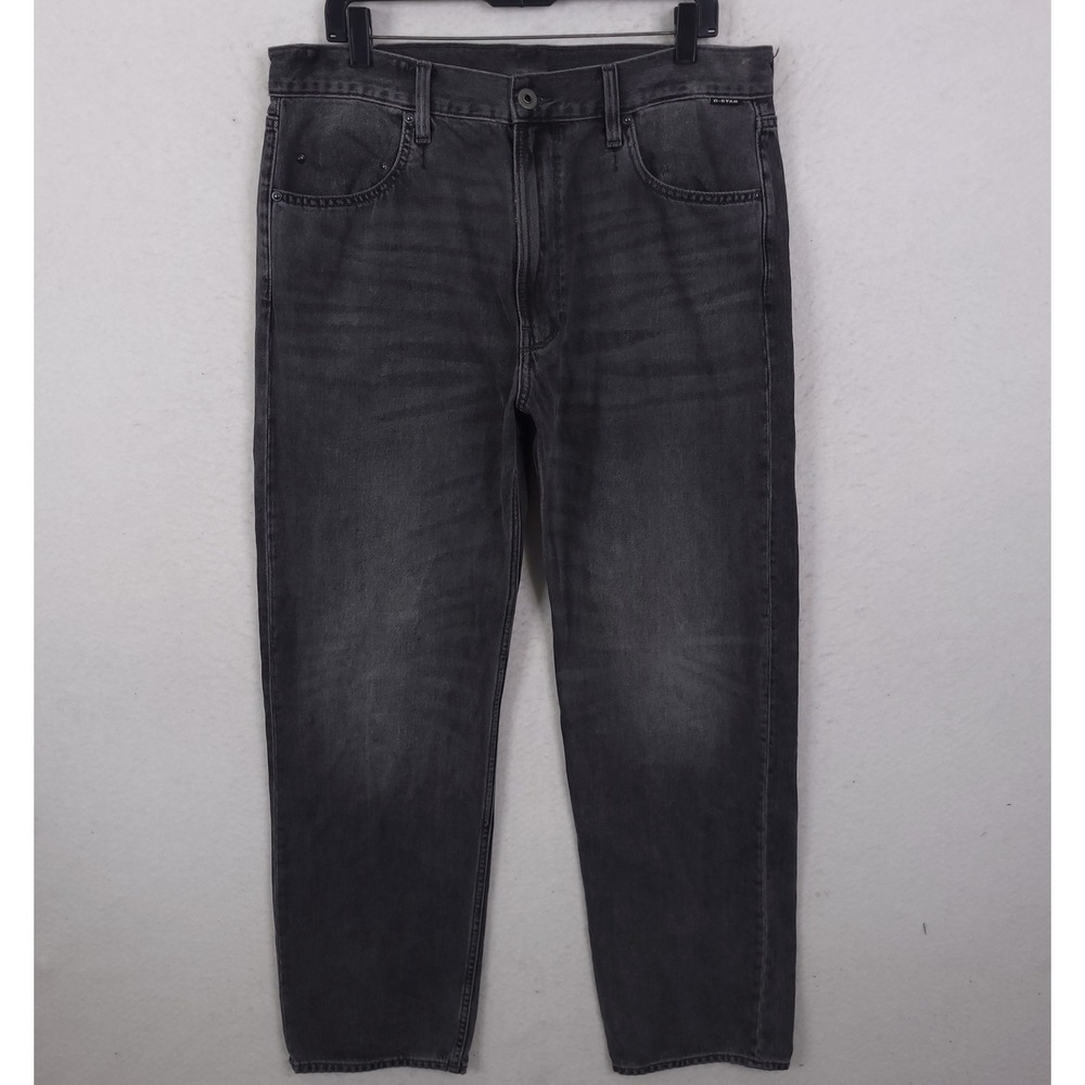 G-Star RAW Type 49 Relaxed Straight Jeans Mens 36/32 Gray Denim Sustainable